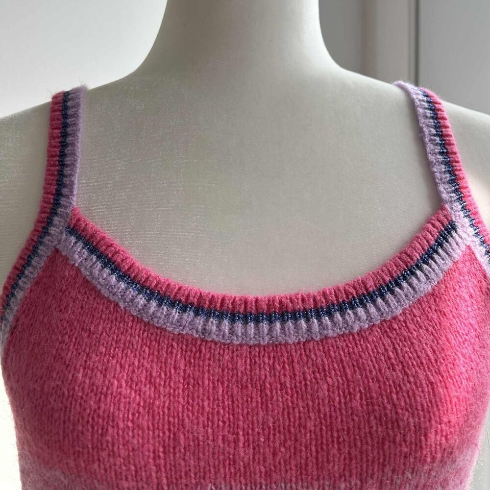 Lilly Pulitzer Ombré Knit Twin Set Cardigan and Shell in Pink & Violet – US S - Picture 9 of 13